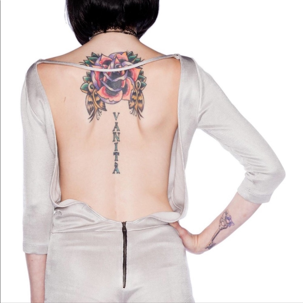 Again Savage backless shorts romper - Picture 3 of 7